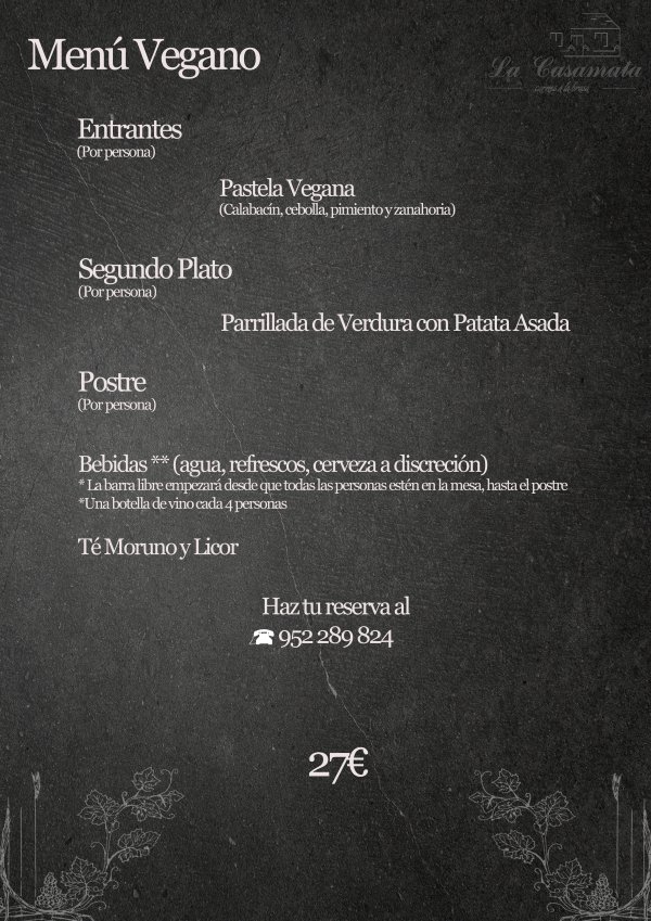 menu vegano navidad 2025